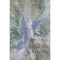 5' X 8' Blue Gray And Ivory Abstract Washable Area Rug With UV Protection