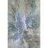 5' X 8' Blue Gray And Ivory Abstract Washable Area Rug With UV Protection