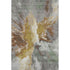 5' X 8' Gold Ivory And Gray Abstract Washable Area Rug With UV Protection