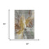 5' X 8' Gold Ivory And Gray Abstract Washable Area Rug With UV Protection
