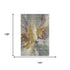 9' X 12' Gold Ivory And Gray Abstract Washable Area Rug With UV Protection