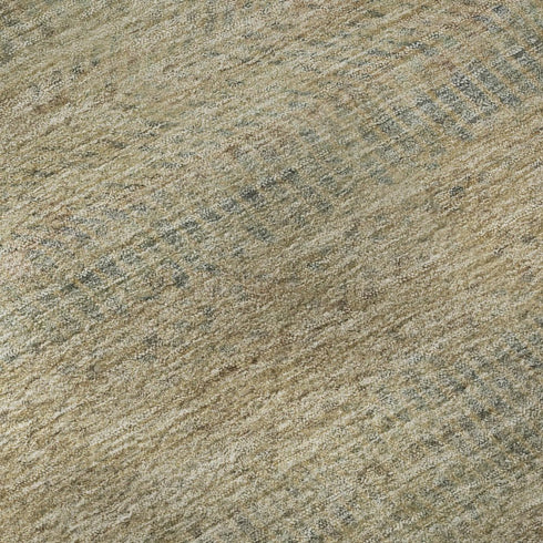 5' X 8' Beige Gray And Khaki Striped Washable Area Rug With UV Protection