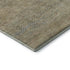 8' X 10' Beige Gray And Khaki Striped Washable Area Rug With UV Protection