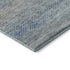 9' X 12' Blue Gray And Ivory Striped Washable Area Rug With UV Protection