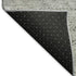 8' X 10' Gray Charcoal And Silver Striped Washable Area Rug With UV Protection