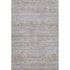 5' X 8' Linen Gray And Taupe Striped Washable Area Rug With UV Protection