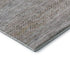 5' X 8' Linen Gray And Taupe Striped Washable Area Rug With UV Protection