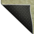 8' X 10' Wheat Gold And Green Striped Washable Area Rug With UV Protection