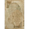 8' X 10' Brown And Beige Abstract Washable Area Rug With UV Protection