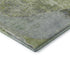 8' Green Purple And Silver Abstract Washable Round Rug With UV Protection