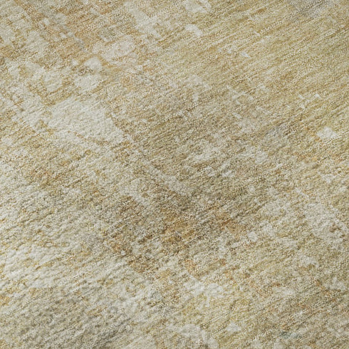 9' X 12' Taupe Beige And Rust Abstract Washable Area Rug With UV Protection