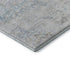 5' X 8' Beige Blue And Gray Floral Medallion Washable Area Rug With UV Protection