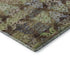 5' X 8' Brown Green And Gray Ikat Washable Area Rug With UV Protection