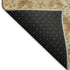 8' X 10' Copper Gold And Beige Ikat Washable Area Rug With UV Protection