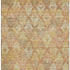 8' X 10' Copper Gold And Beige Ikat Washable Area Rug With UV Protection