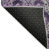 8' X 10' Eggplant Lavender And Gray Ikat Washable Area Rug With UV Protection