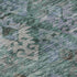 5' X 8' Emerald Teal And Gray Ikat Washable Area Rug With UV Protection