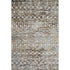 5' X 8' Brown Ivory And Gray Geometric Washable Area Rug With UV Protection