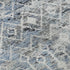 5' X 8' Blue Ivory And Gray Geometric Washable Area Rug With UV Protection