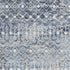 5' X 8' Blue Ivory And Gray Geometric Washable Area Rug With UV Protection