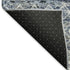 8' X 10' Blue Ivory And Gray Geometric Washable Area Rug With UV Protection
