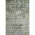 5' X 8' Olive Green Ivory And Gray Geometric Washable Area Rug With UV Protection