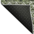 5' X 8' Olive Green Ivory And Gray Geometric Washable Area Rug With UV Protection