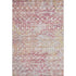 8' X 10' Pink Ivory And Wheat Geometric Washable Area Rug With UV Protection