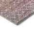 8' X 10' Pink Ivory And Wheat Geometric Washable Area Rug With UV Protection