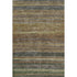 5' X 8' Brown Gold And Gray Striped Washable Area Rug With UV Protection