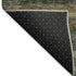 5' X 8' Brown Gold And Gray Striped Washable Area Rug With UV Protection