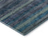 5' X 8' Blue Teal And Gray Striped Washable Area Rug With UV Protection