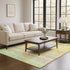 8' X 10' Gold Blush And Teal Striped Washable Area Rug With UV Protection