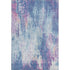 5' X 8' Blue Blush And Ivory Abstract Washable Area Rug With UV Protection
