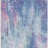 5' X 8' Blue Blush And Ivory Abstract Washable Area Rug With UV Protection