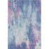 8' X 10' Blue Blush And Ivory Abstract Washable Area Rug With UV Protection