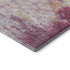 8' Pink Peach And Ivory Abstract Washable Round Rug With UV Protection