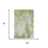 8' X 10' Sage Wheat And Ivory Abstract Washable Area Rug With UV Protection