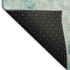 9' X 12' Teal Peach And Ivory Abstract Washable Area Rug With UV Protection