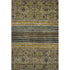 8' X 10' Gray Gold And Brown Striped Washable Area Rug With UV Protection