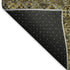 8' X 10' Gray Gold And Brown Striped Washable Area Rug With UV Protection
