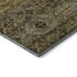8' X 10' Gray Gold And Brown Striped Washable Area Rug With UV Protection