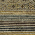 8' X 10' Gray Gold And Brown Striped Washable Area Rug With UV Protection