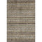 8' X 10' Brown Gray And Silver Striped Washable Area Rug With UV Protection
