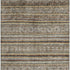 8' X 10' Brown Gray And Silver Striped Washable Area Rug With UV Protection