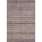 8' X 10' Blue Beige And Gray Striped Washable Area Rug With UV Protection