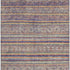8' X 10' Blue Beige And Gray Striped Washable Area Rug With UV Protection