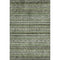 8' X 10' Olive Green Gray And Silver Striped Washable Area Rug With UV Protection