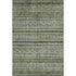 8' X 10' Olive Green Gray And Silver Striped Washable Area Rug With UV Protection