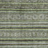 8' X 10' Olive Green Gray And Silver Striped Washable Area Rug With UV Protection